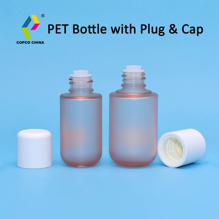 PCR PET Bottles with Plug and Cap